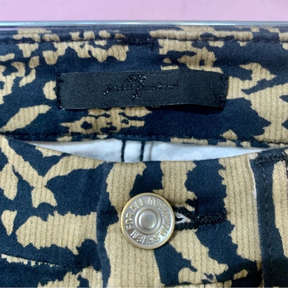 7 for all mankind animal print skinny pants ~ W26/L27 - Picture 3 of 13